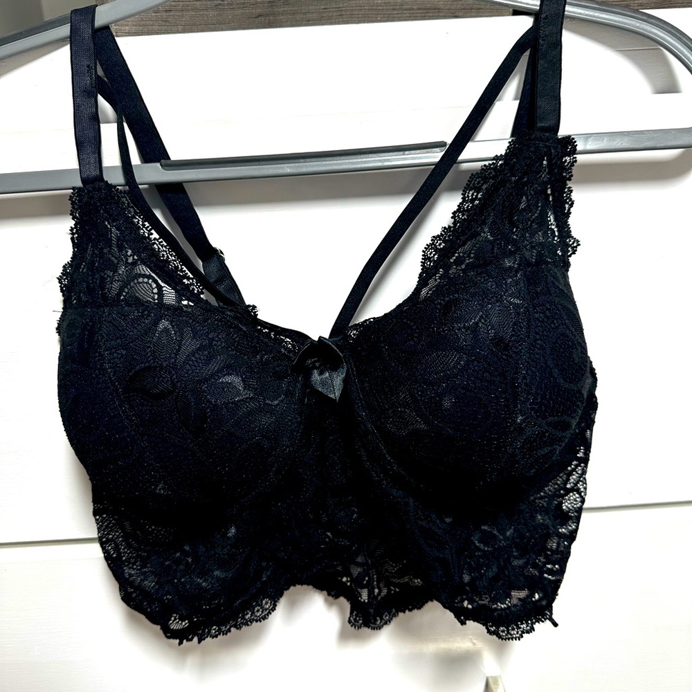 Start Woman Lingerie Black Lace Bra Size XL